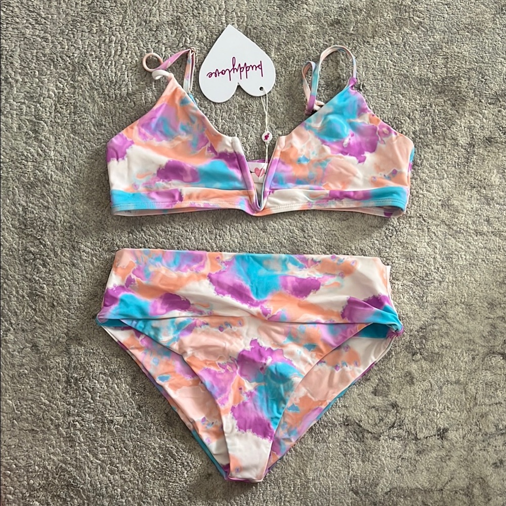 Buddy Love Multicolor Tie-Dye Bikini